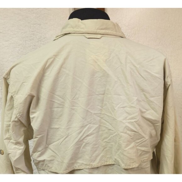 Sports Afield Mens Medium Grey Roll Tab Long Sleeve Button Hike Fish Shirt NWT - Picture 5 of 13